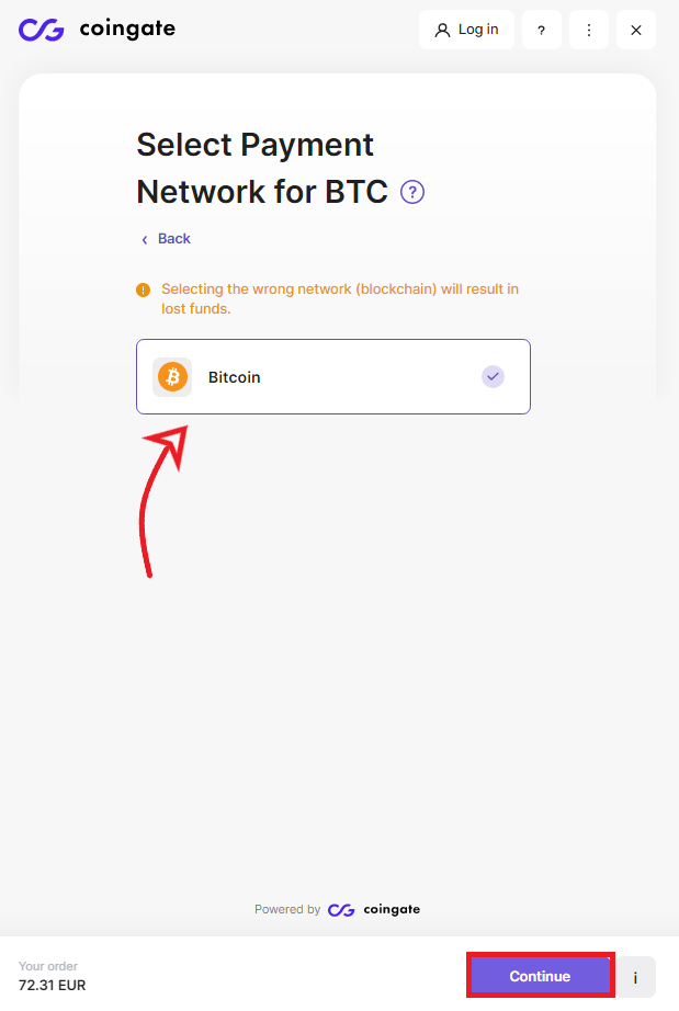 btc payout address