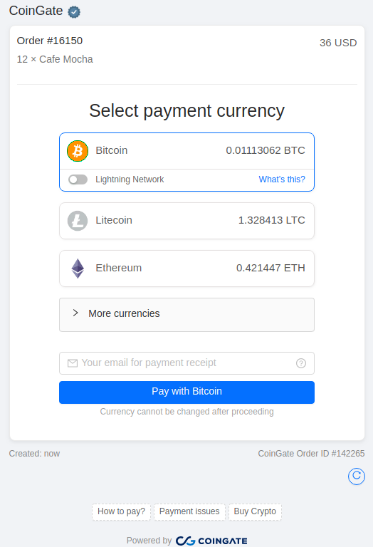 Payment btc means crypto exchnage software