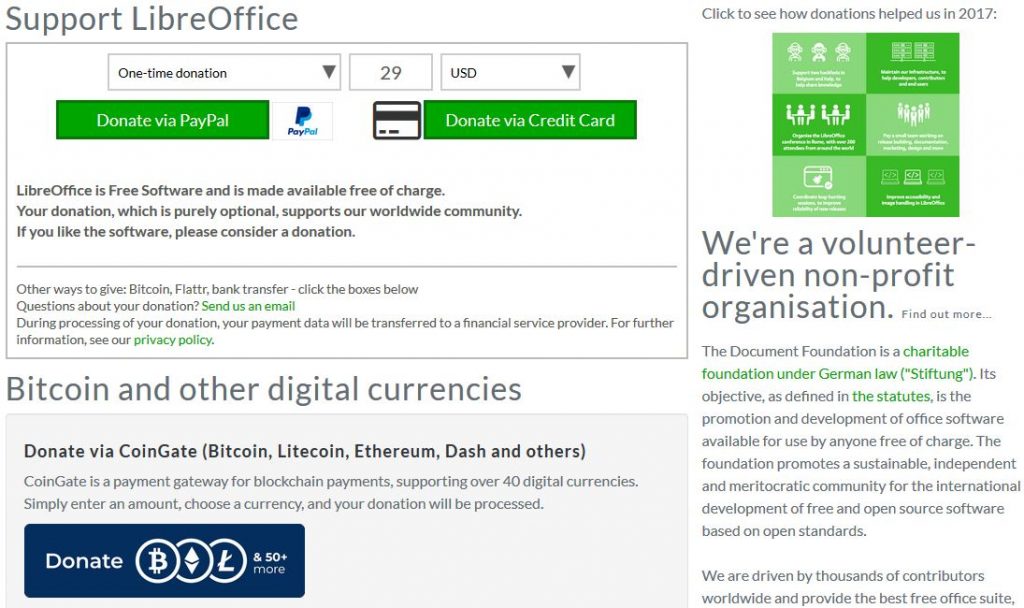 soporte libreoffice crypto