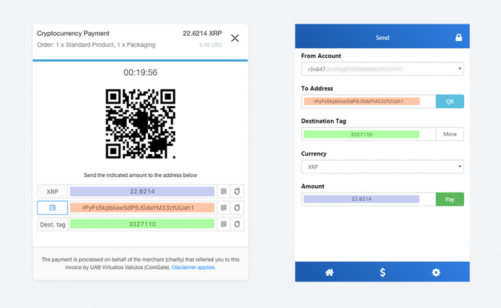 xrp toast wallet senden