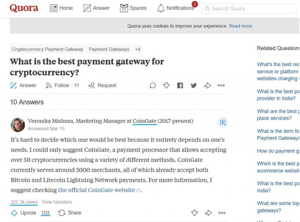 bitcoin marketing quora