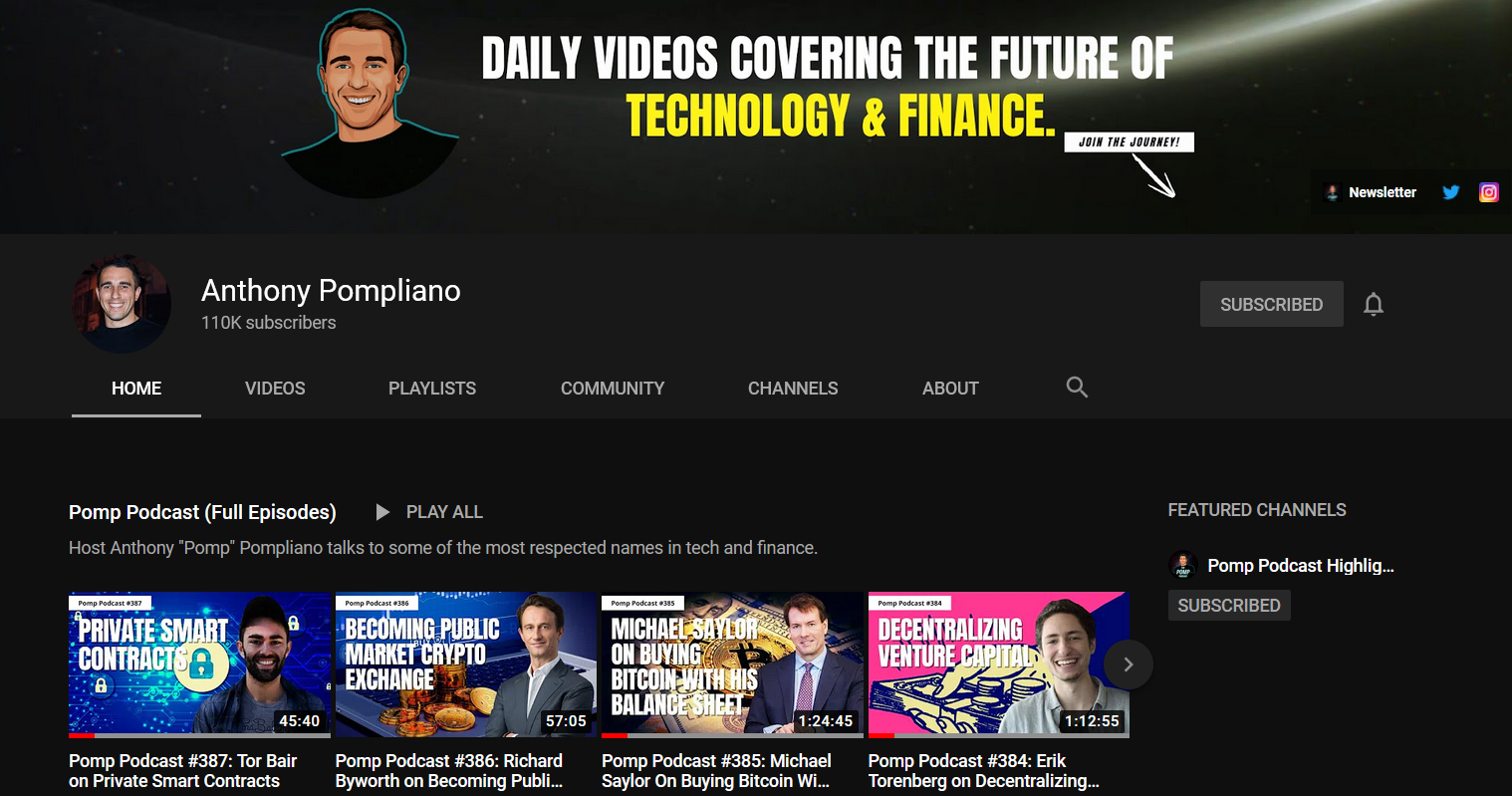 anthony pompliano canal youtube