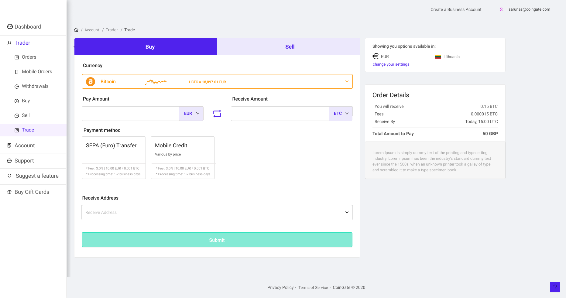 coingate payment options renewed