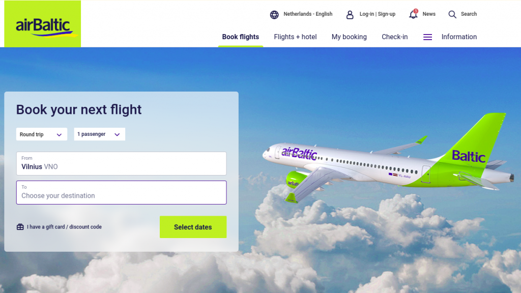 Airlines that accept crypto - AirBaltic